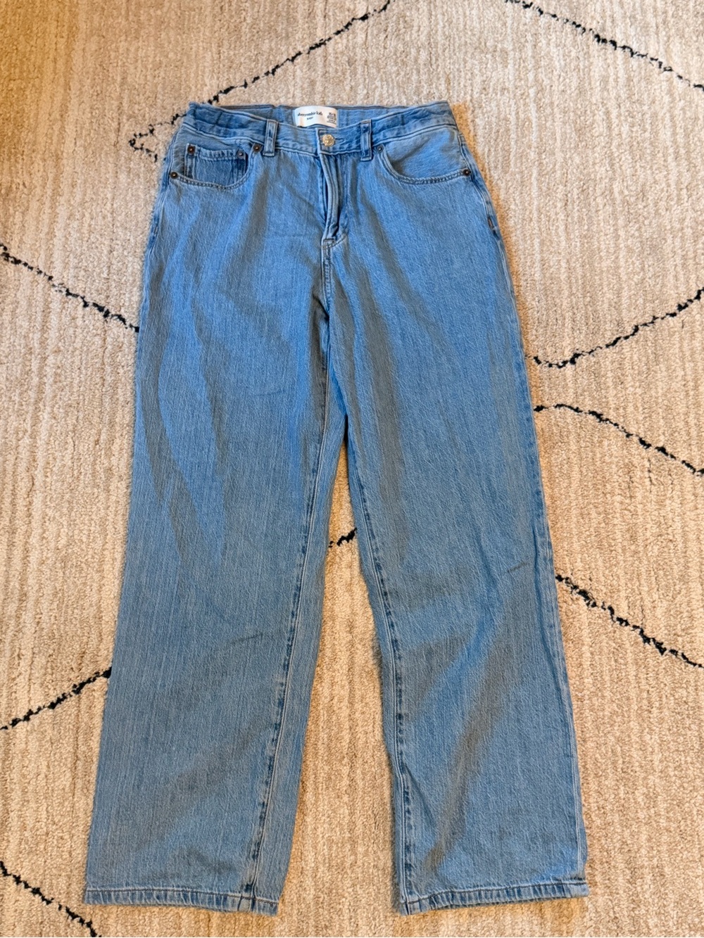 Abercrombie Kids Light Blue Baggy Jeans -  Boys 15/16 - Picture 3 of 4